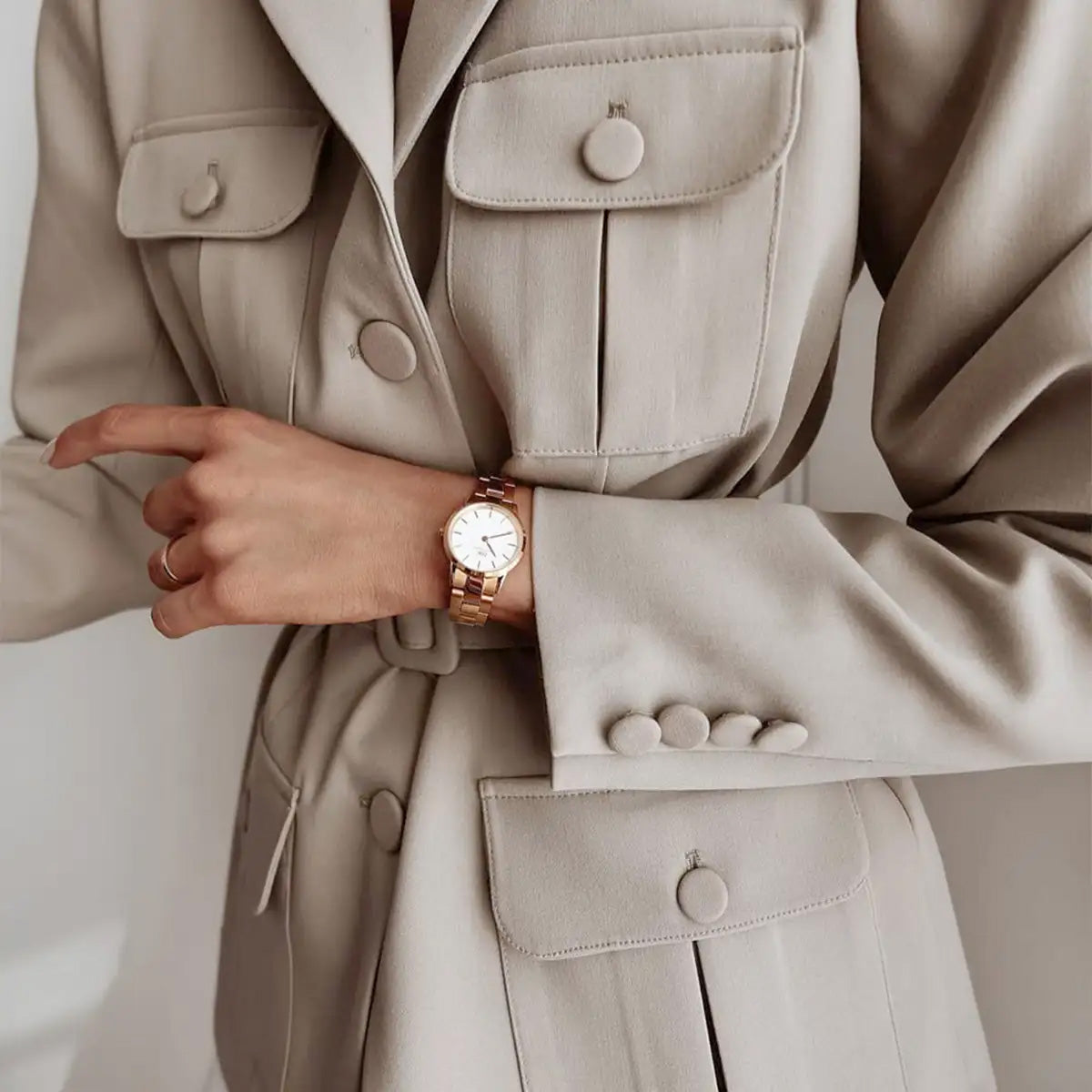 Daniel Wellington Iconic Link Ladies Rose Gold Watch