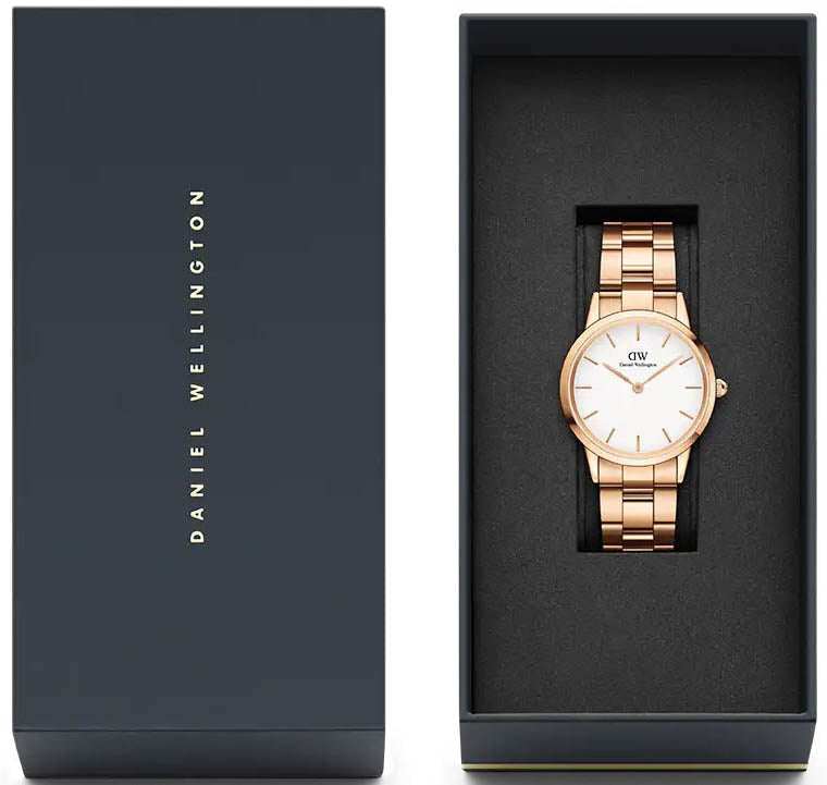 Daniel Wellington Iconic Link Ladies Rose Gold Watch