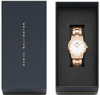 Daniel Wellington Iconic Link Ladies Rose Gold Watch