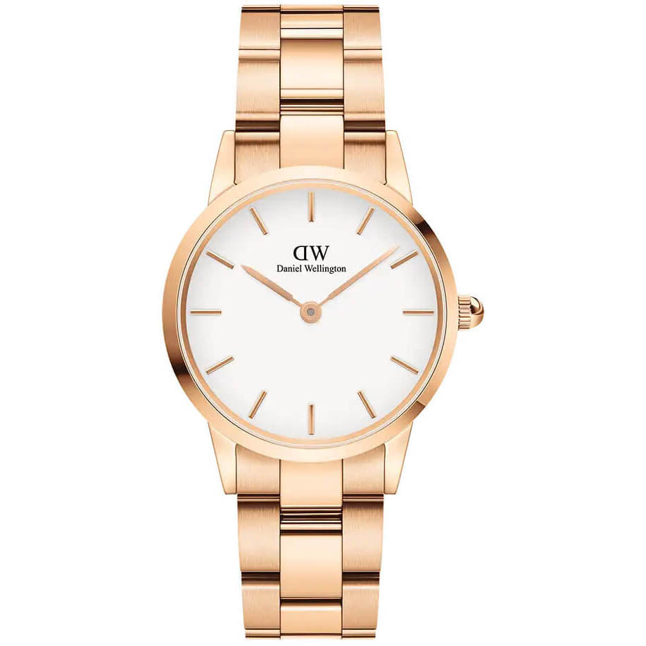 Daniel Wellington Iconic Link Ladies Rose Gold Watch