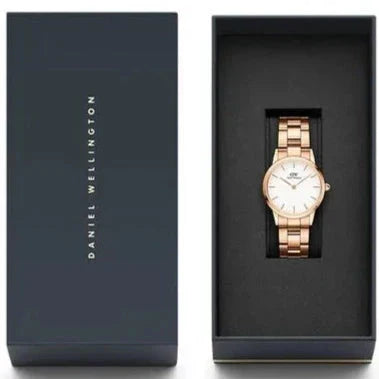 Daniel Wellington Iconic Link Ladies Rose Gold Watch