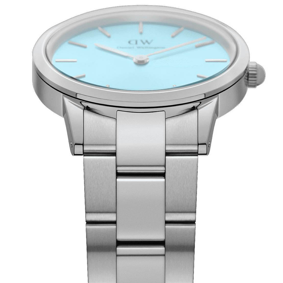 Daniel Wellington Iconic Link  Ladies Silver Watch