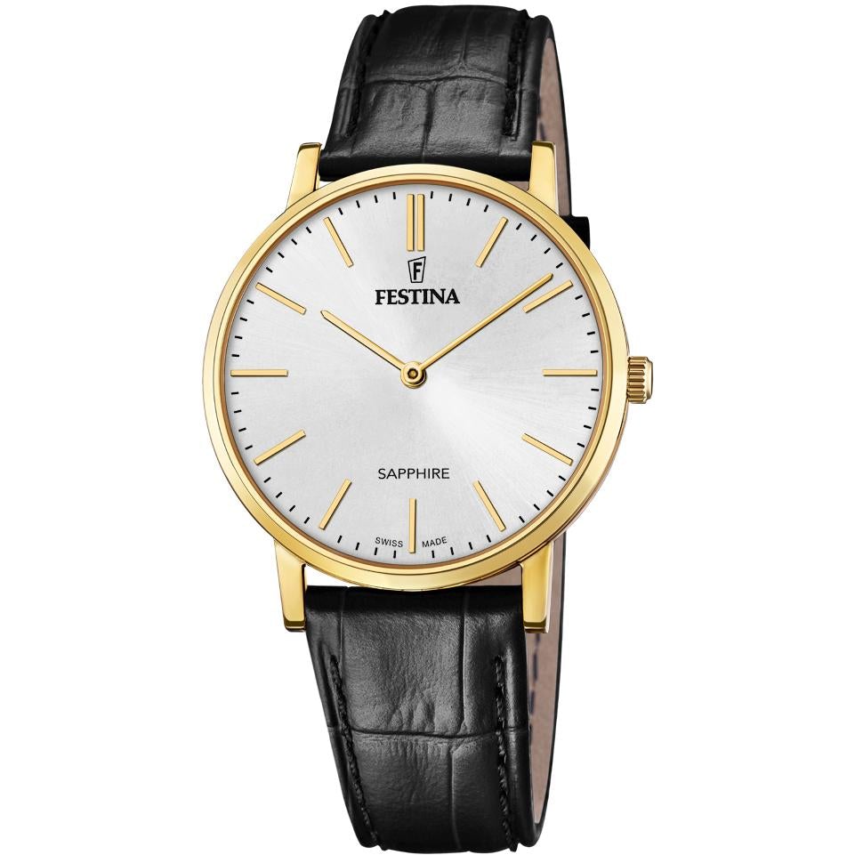 Festina Men's Black Swiss Made Watch