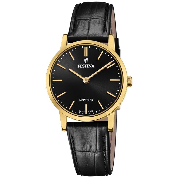 Festina Ladies Black Swiss Made Watch