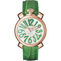 Gaga Milano Ladies Green Manuale Watch