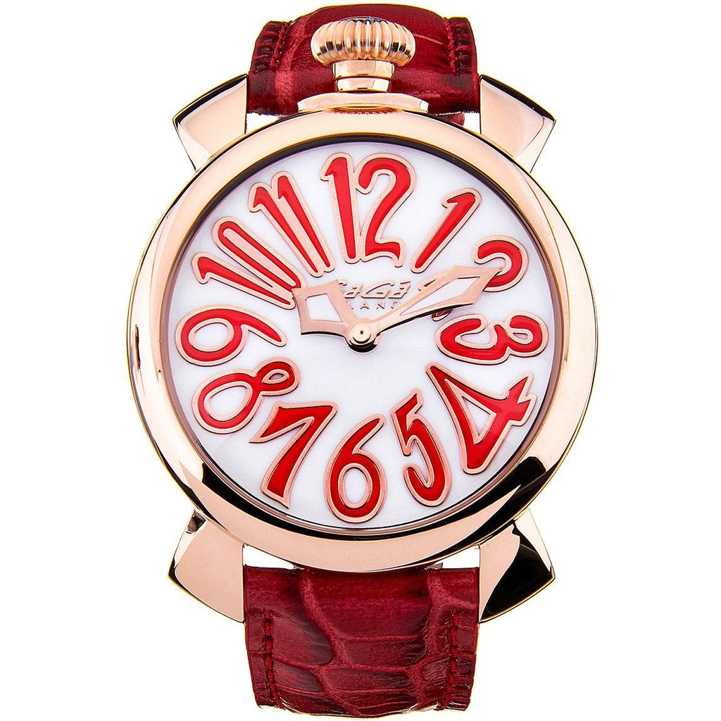 Gaga Milano Ladies Red Manuale Watch