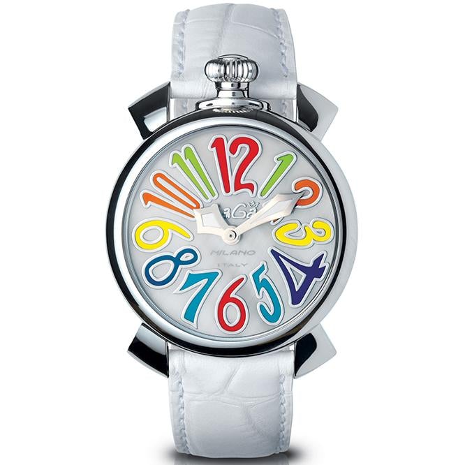 Gaga Milano Ladies White Manuale Steel Watch