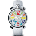 Gaga Milano Ladies White Manuale Steel Watch