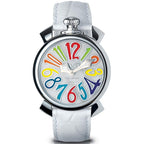 Gaga Milano Ladies White Manuale Steel Watch