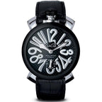 Gaga Milano Men's Black Manuale Mechanical Watch