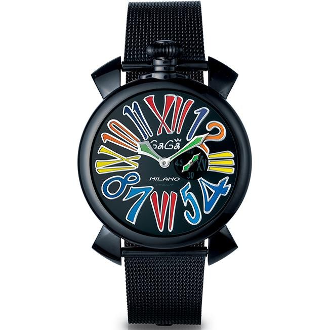 Gaga Milano Men's Black Slim Watch