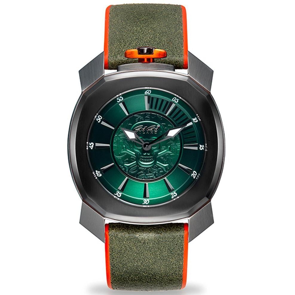 Gaga Milano Men's Green Frame One Watch