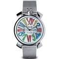 Gaga Milano Men's Silver Slim Multi Colour Watch