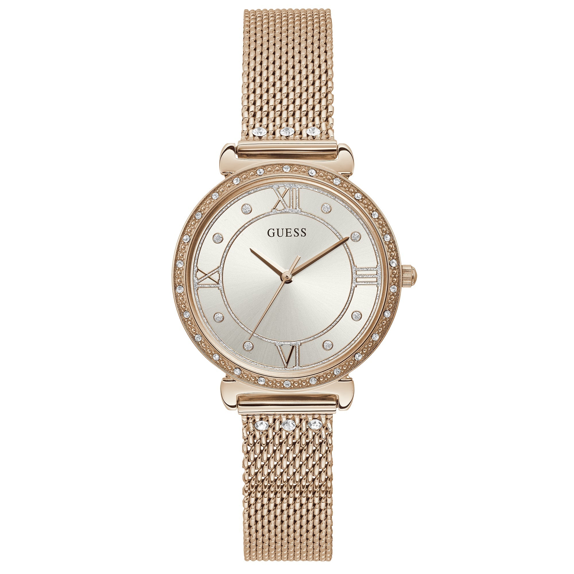 Guess Ladies Rose Gold Jewel Watch
