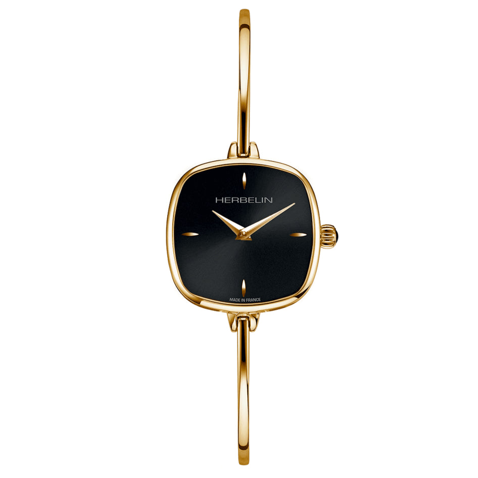 Herbelin Fil Wire And Golden PVD 26 mm Ladies Gold Watch