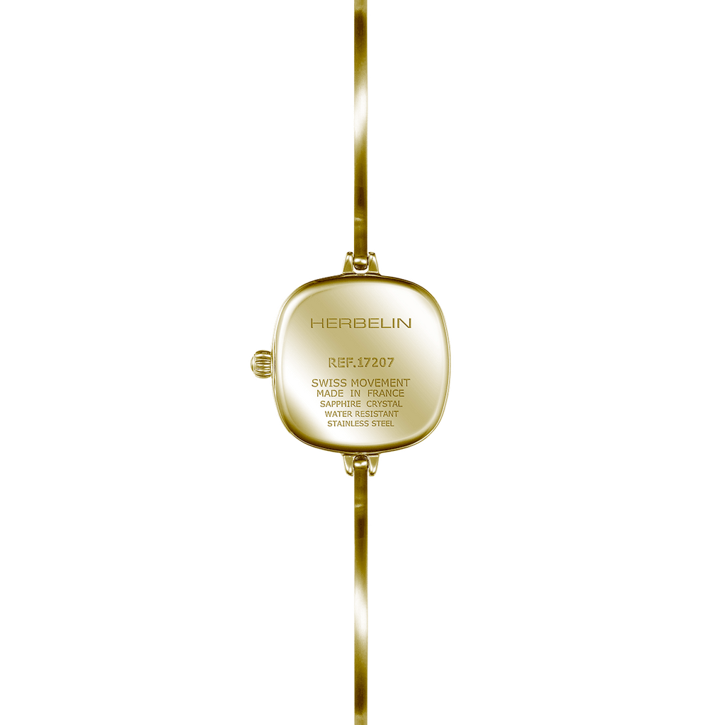 Herbelin Fil Wire And Golden PVD 26 mm Ladies Gold Watch
