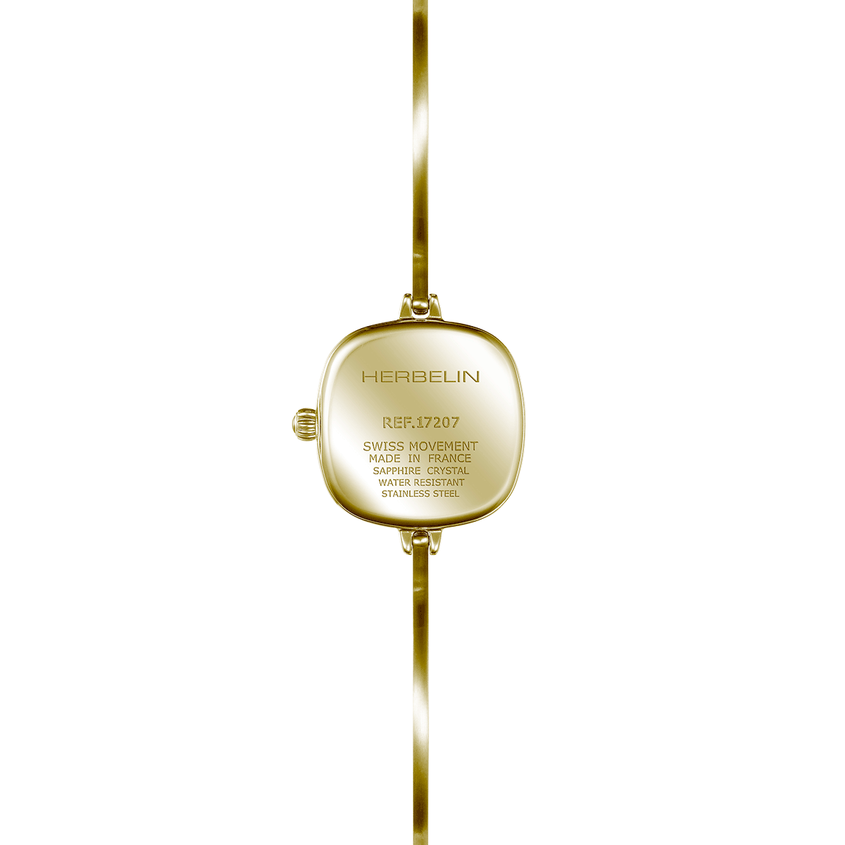 Herbelin Fil Wire And Golden PVD 26 mm Ladies Gold Watch