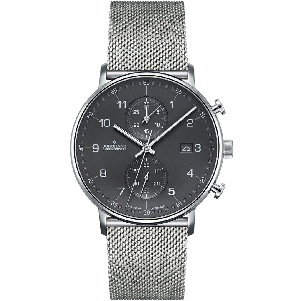 Junghans Form C Chronoscope Men's Black/Silver Watch