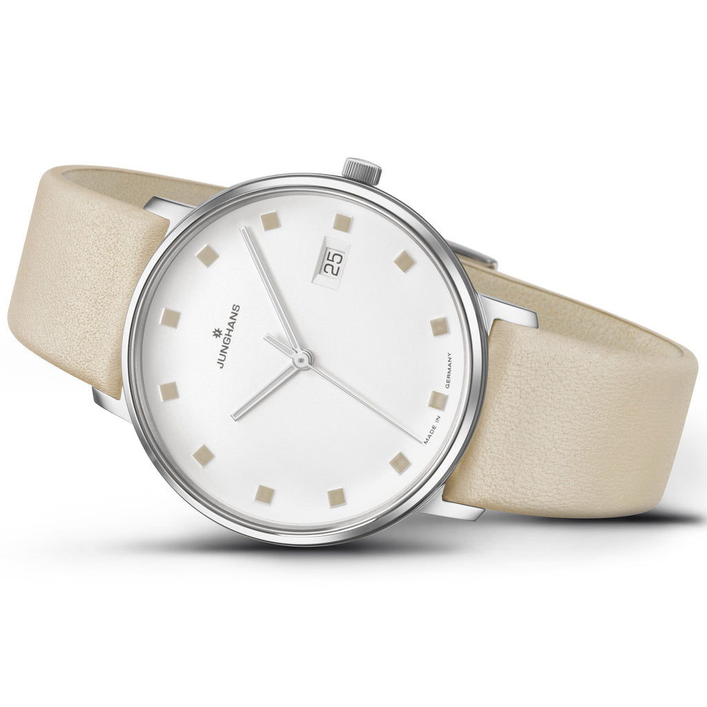 Junghans FORM Damen Ladies White/Beige Watch