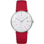 Junghans Max Bill Lady Ladies Silver/Red Watch