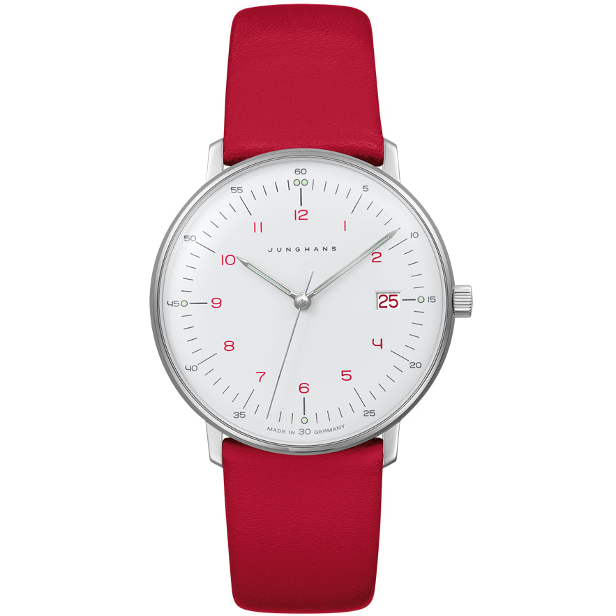 Junghans Max Bill Lady Ladies Silver/Red Watch