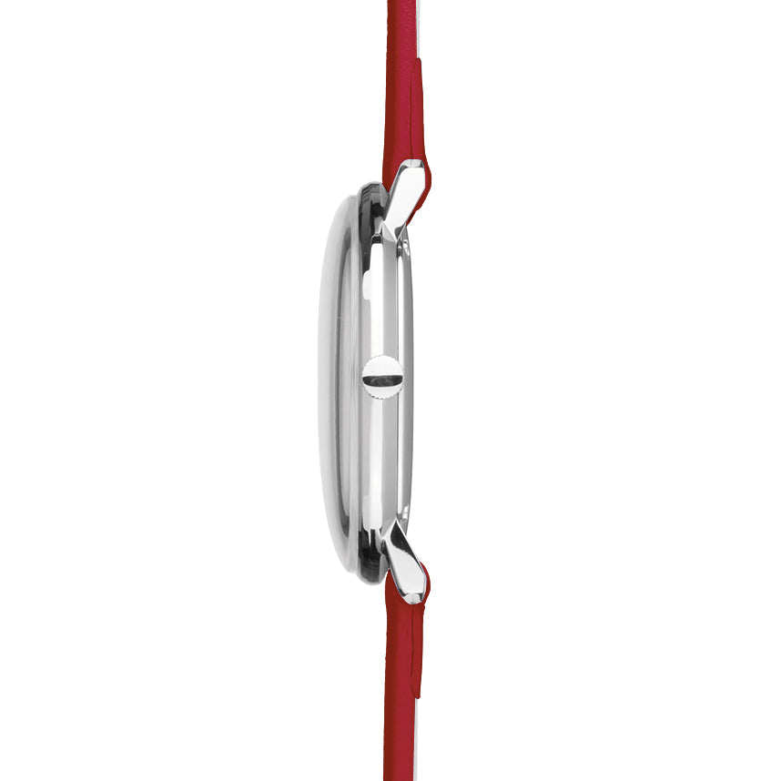 Junghans Max Bill Lady Ladies Silver/Red Watch