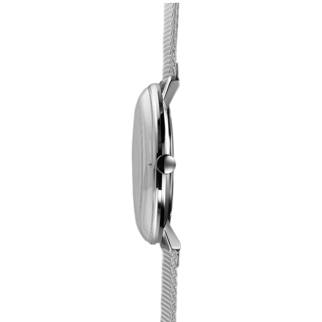 Junghans Max Bill Quartz Gent's White Steel Watch