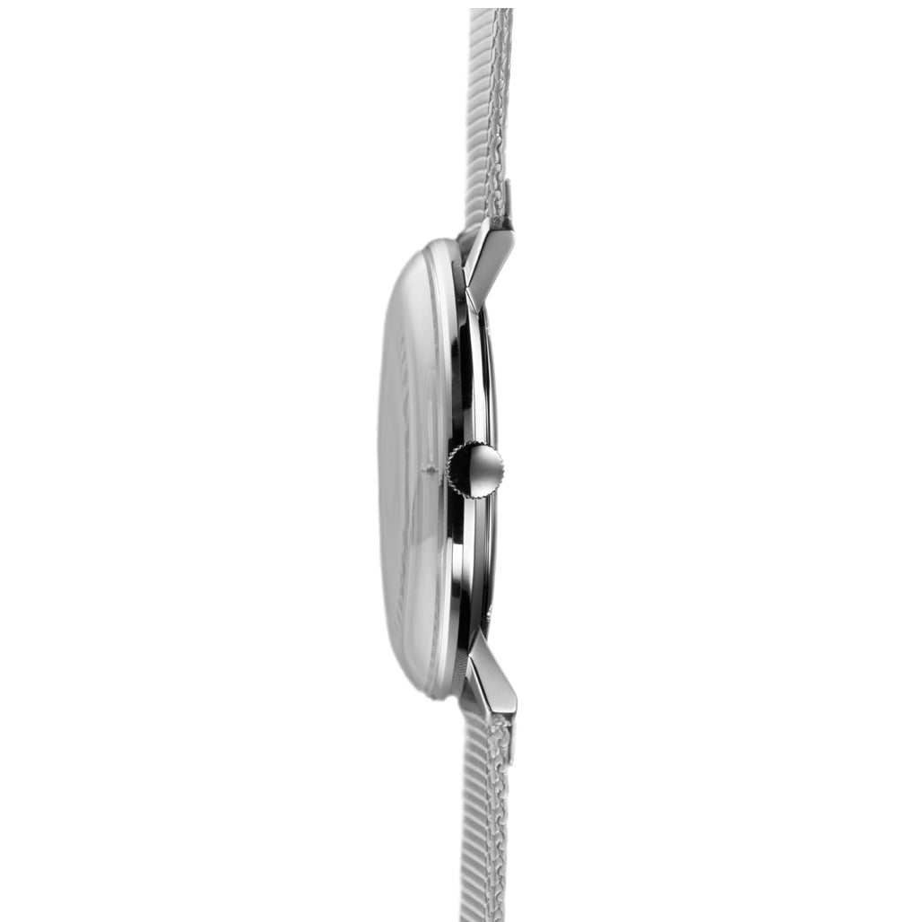 Junghans Max Bill Quartz Gent's White Steel Watch