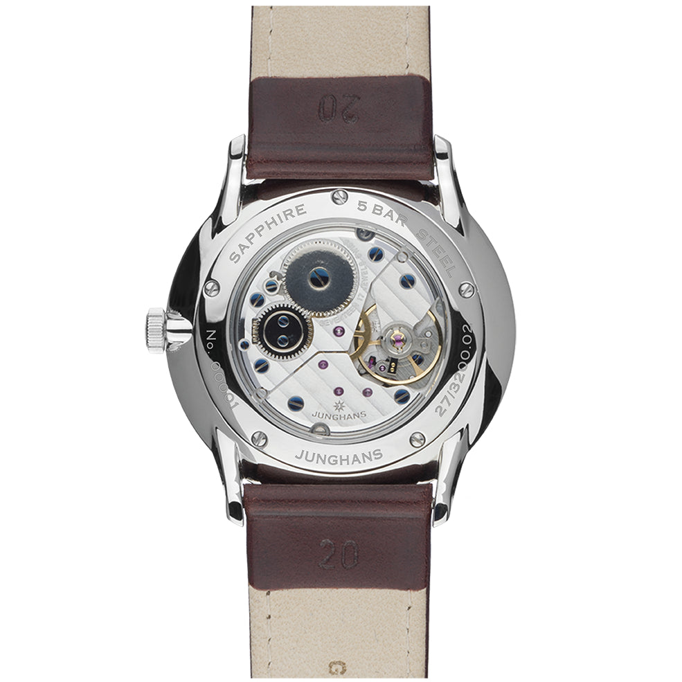 Junghans Meister Handaufzug Mechanical Men's White/Brown Watch