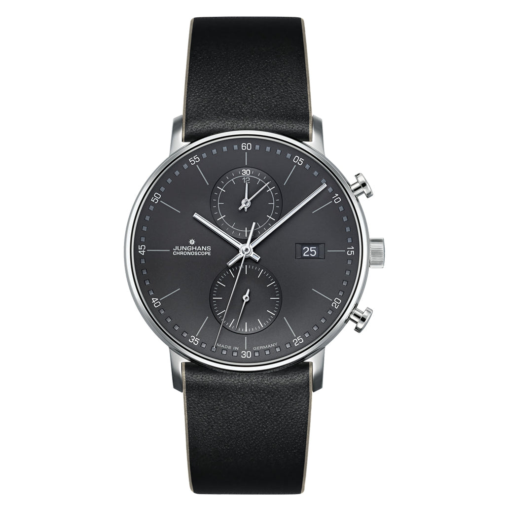 Junghans Men's Form C Chronoscope Men's Black Watch