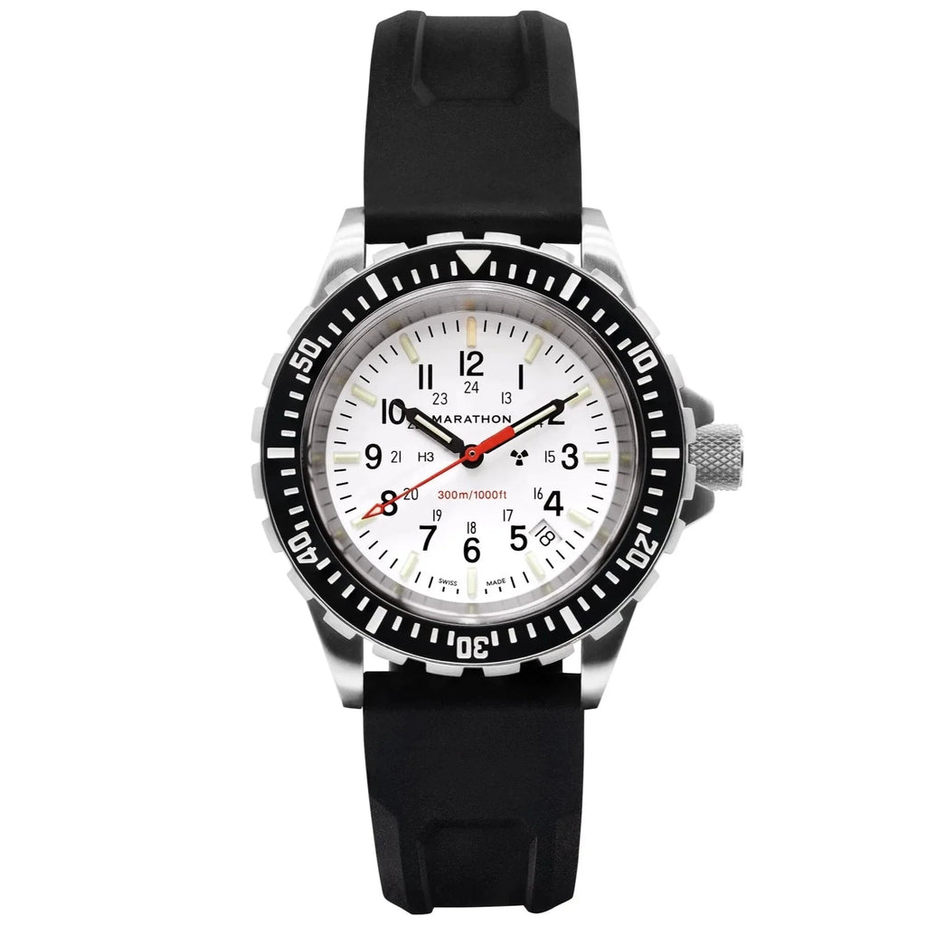 Marathon Arctic Edition Large Diver's Quartz (TSAR) - 41mm White Dial No Government Markings Stainless Steel WW194007-WD