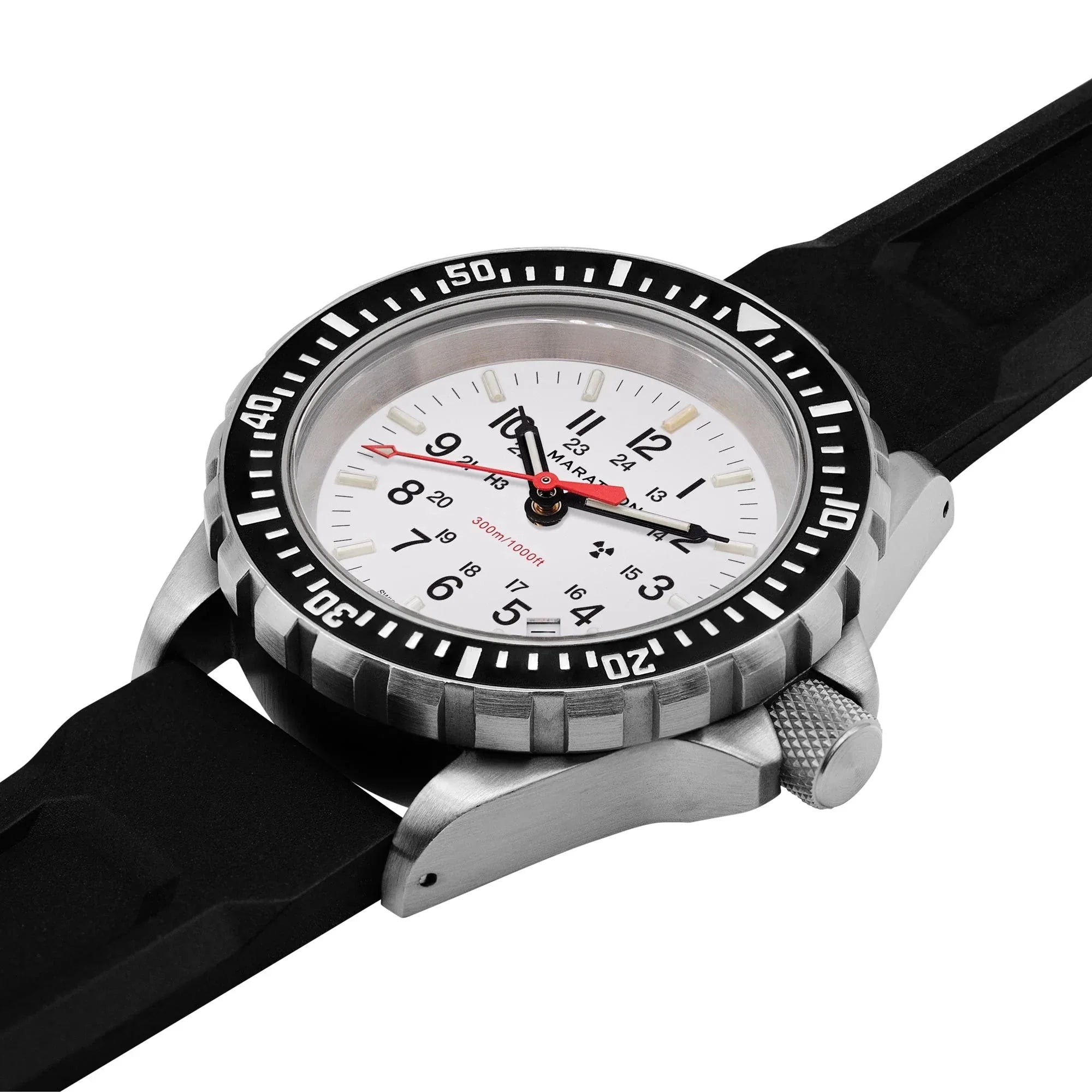 Marathon Arctic Edition Large Diver's Quartz (TSAR) - 41mm White Dial No Government Markings Stainless Steel WW194007-WD
