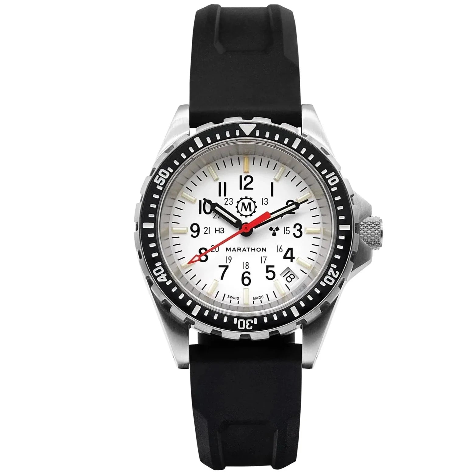 Marathon Arctic Edition Medium Diver's Quartz (MSAR Quartz) - 36mm White Dial No Government Markings Stainless Steel WW194027-WD