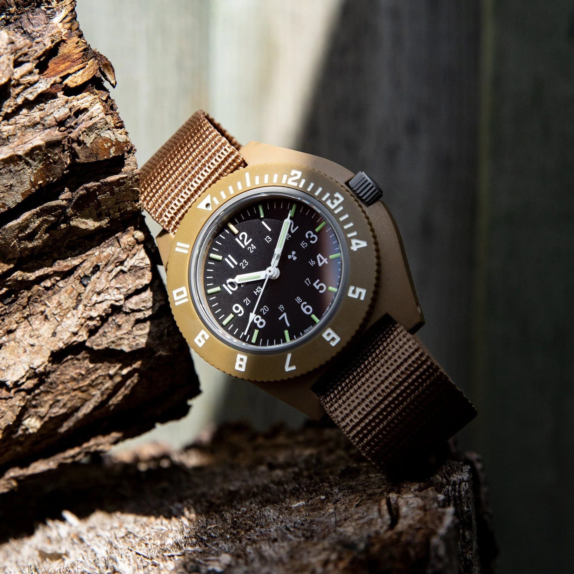 Marathon Desert Tan Pilot's Navigator - 41mm  No Governments Markings Ballistic Nylon Desert Tan WW194001-S-DT-D