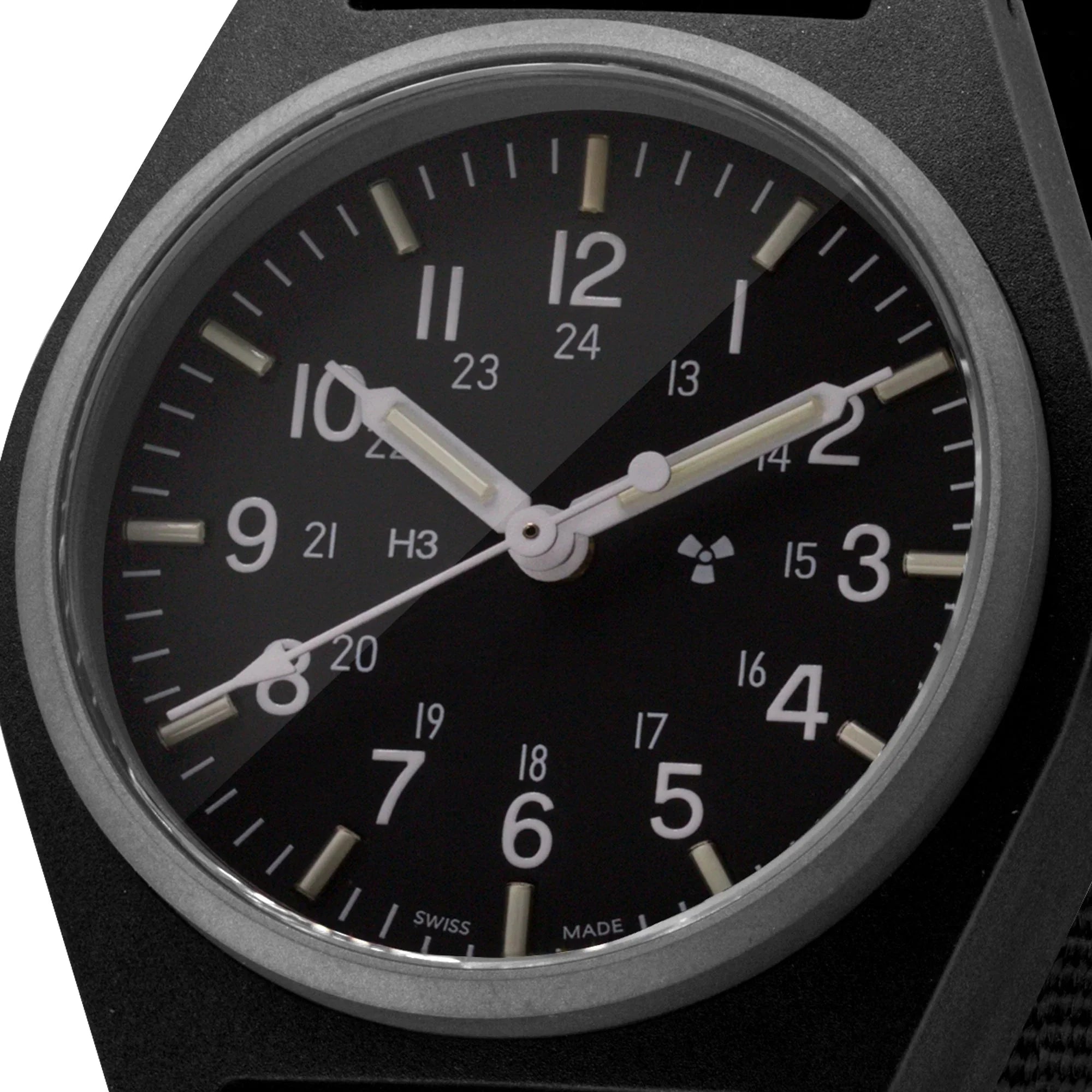 Marathon General Purpose Quartz (GPQ) - 34mm No Government Markings Black WW194004-BK-NGM
