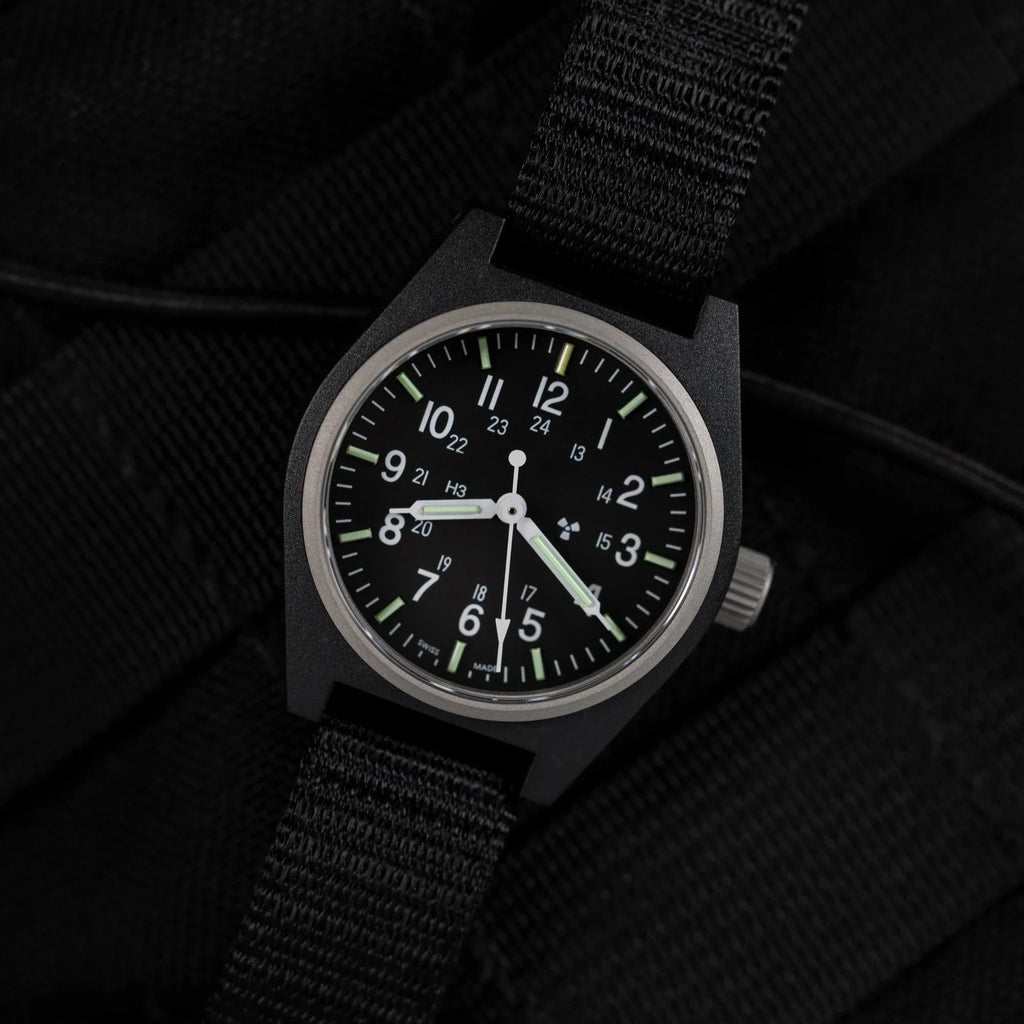 Marathon General Purpose Quartz (GPQ) - 34mm No Government Markings Black WW194004-BK-NGM