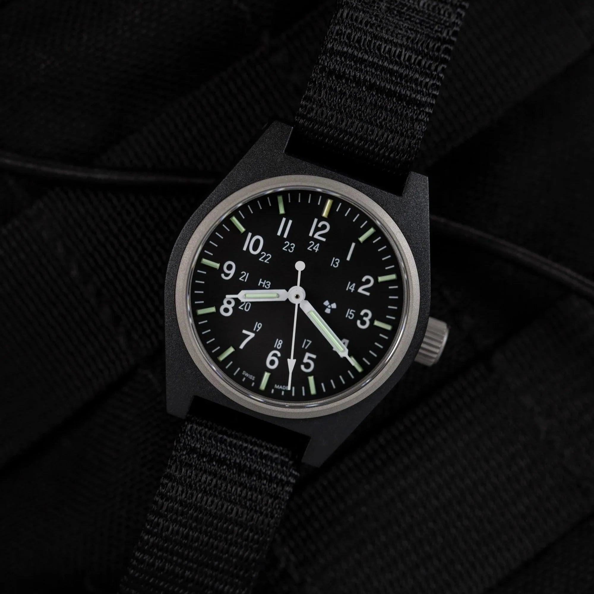 Marathon General Purpose Quartz (GPQ) - 34mm No Government Markings Black WW194004-BK-NGM
