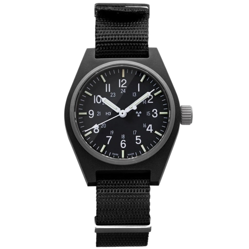 Marathon General Purpose Quartz (GPQ) - 34mm No Government Markings Black WW194004-BK-NGM