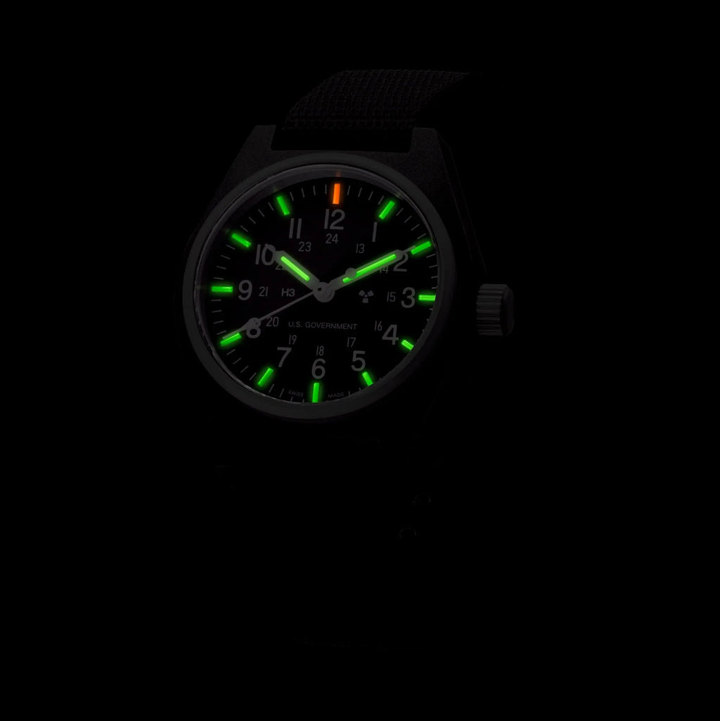 Marathon General Purpose Quartz (GPQ) - 34mm US Government Marked Black WW194004BK