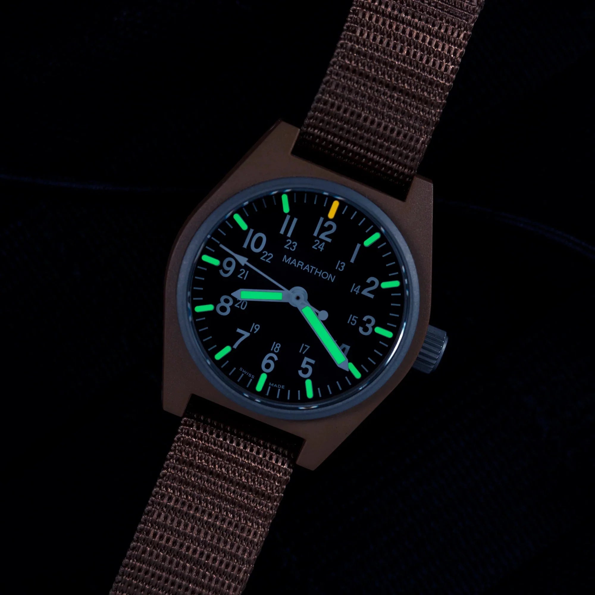 Marathon General Purpose Quartz with MaraGlo (GPQ) - 34mm No Government Markings Desert Tan WW194009-DT-NGM