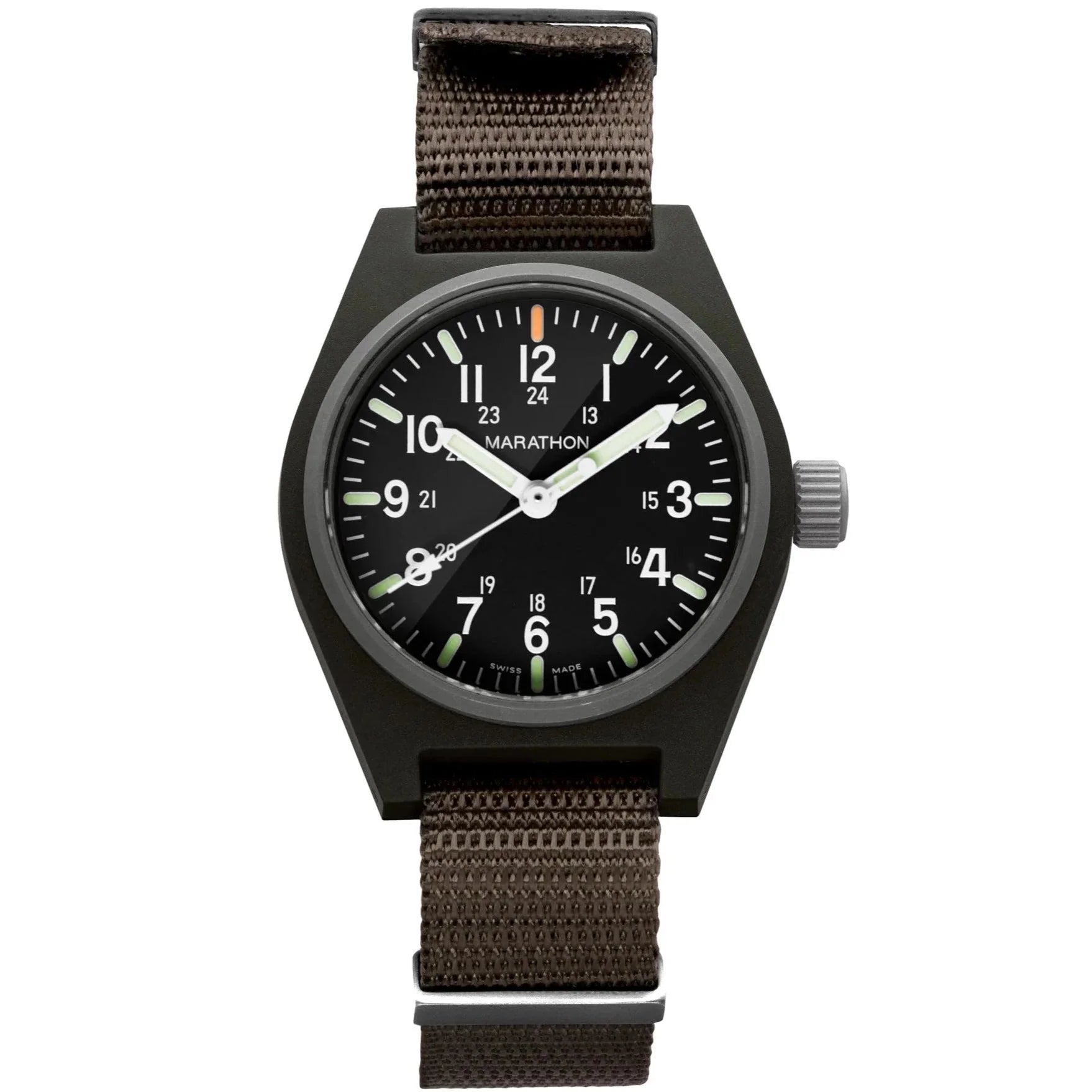 Marathon General Purpose Quartz with MaraGlo (GPQ) - 34mm No Government Markings Sage Green WW194009-SG-NGM