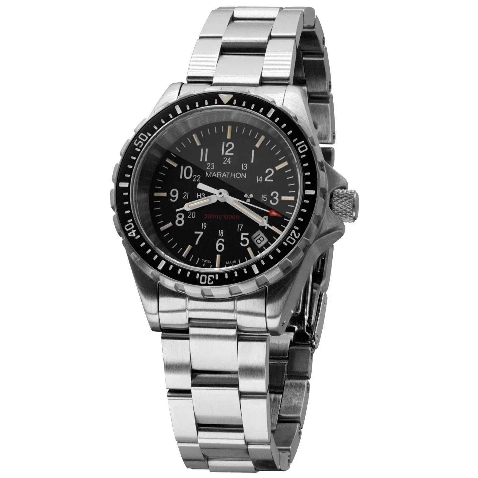 Marathon Large Diver's Quartz (TSAR) - 41mm No Government Markings Stainless Steel