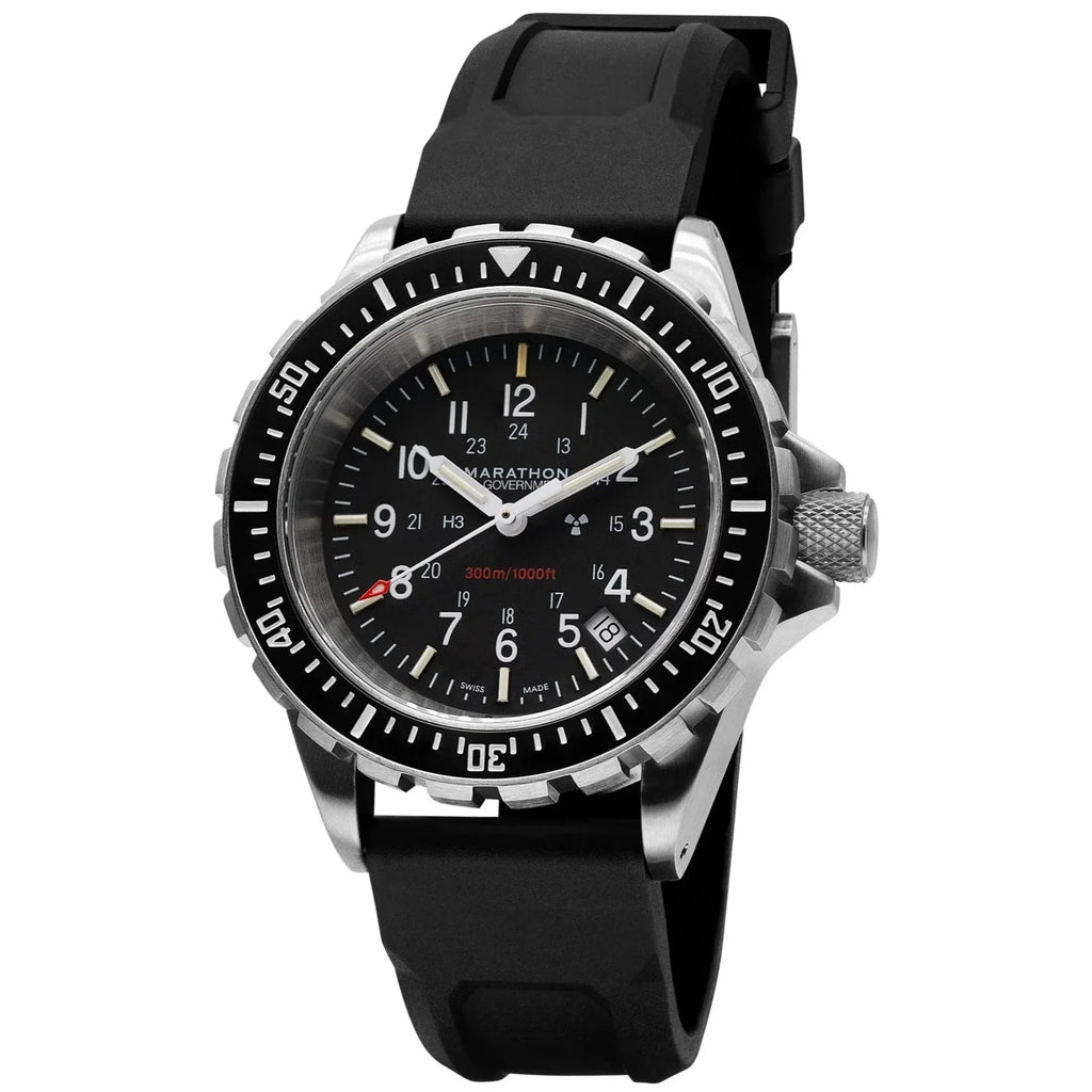Marathon Large Diver's Quartz (TSAR) - 41mm US Government Marking Stainless Steel
