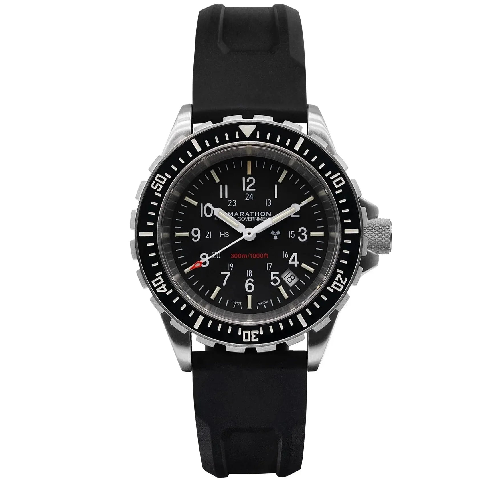 Marathon Large Diver's Quartz (TSAR) - 41mm US Government Marking Stainless Steel