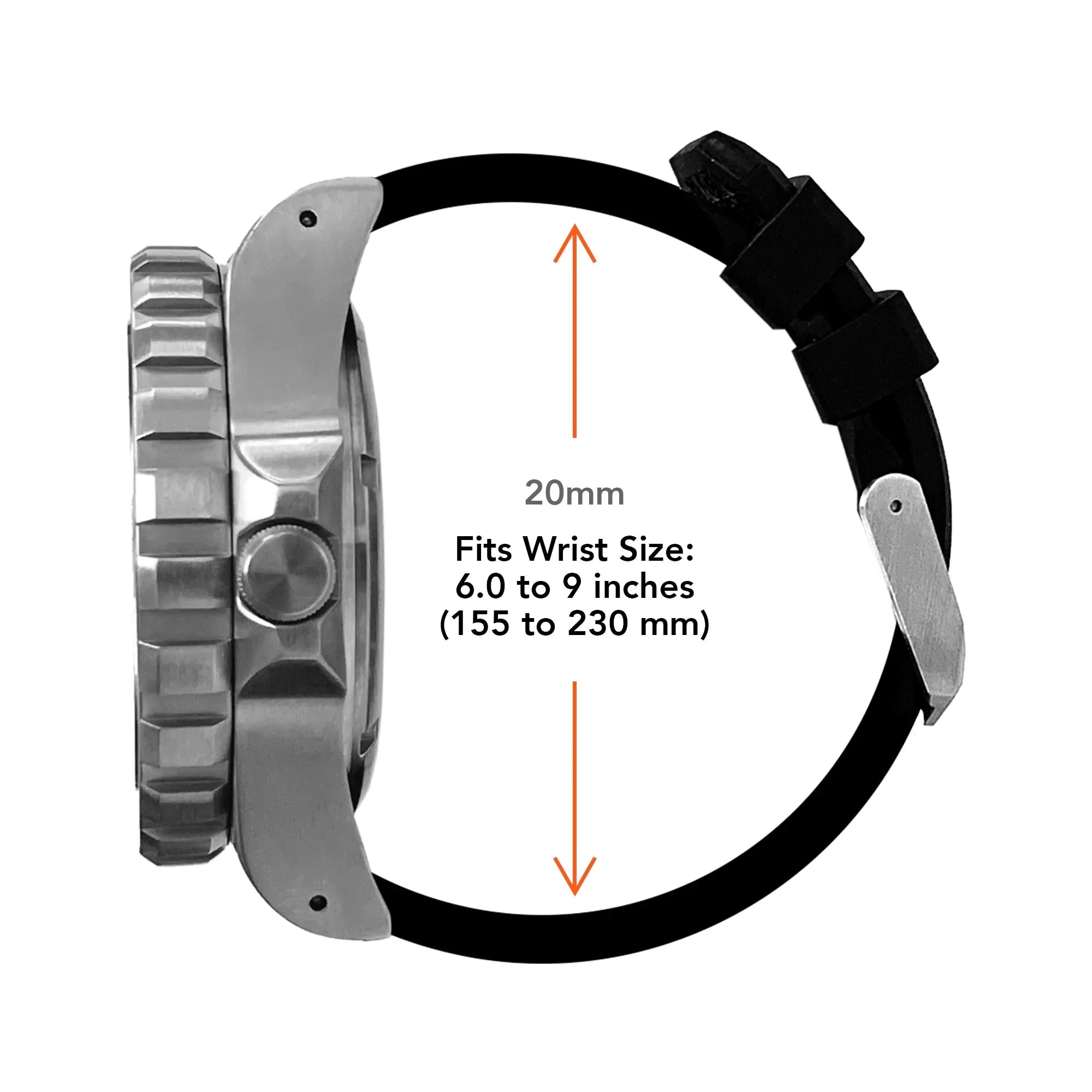 Marathon Large Diver's Quartz (TSAR) - 41mm US Government Marking Stainless Steel