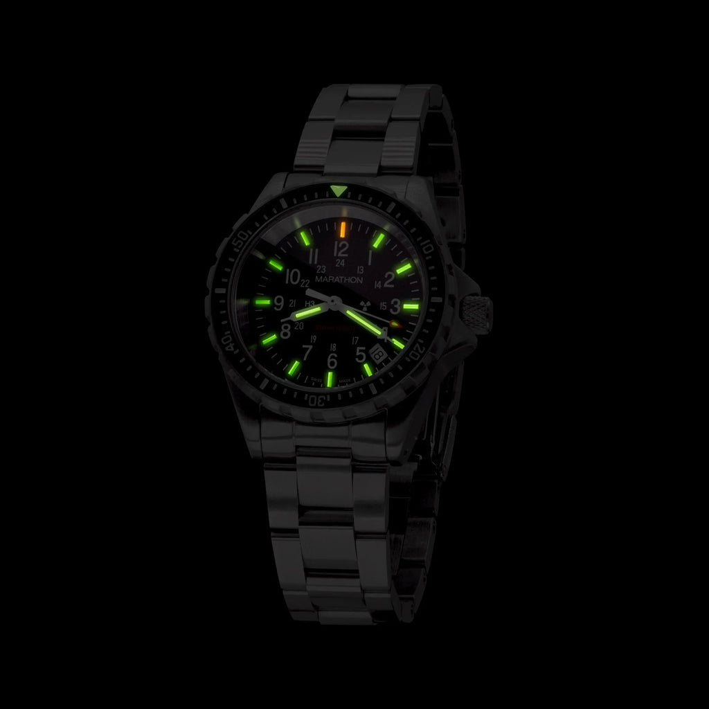 Marathon Large Diver's Quartz (TSAR) - 41mm US Government Markings Stainless Steel WW194007BRACE