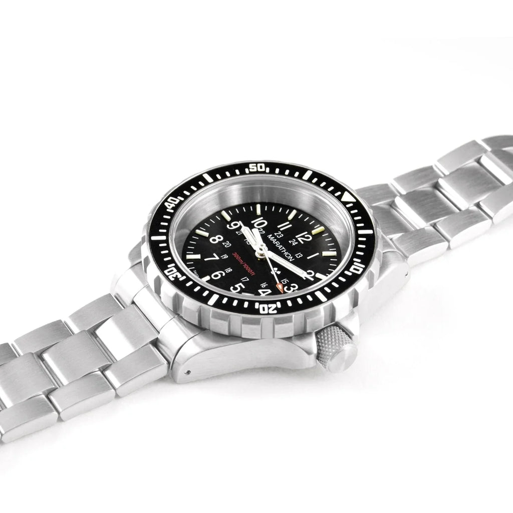 Marathon Large Diver's Quartz (TSAR) - 41mm US Government Markings Stainless Steel WW194007BRACE