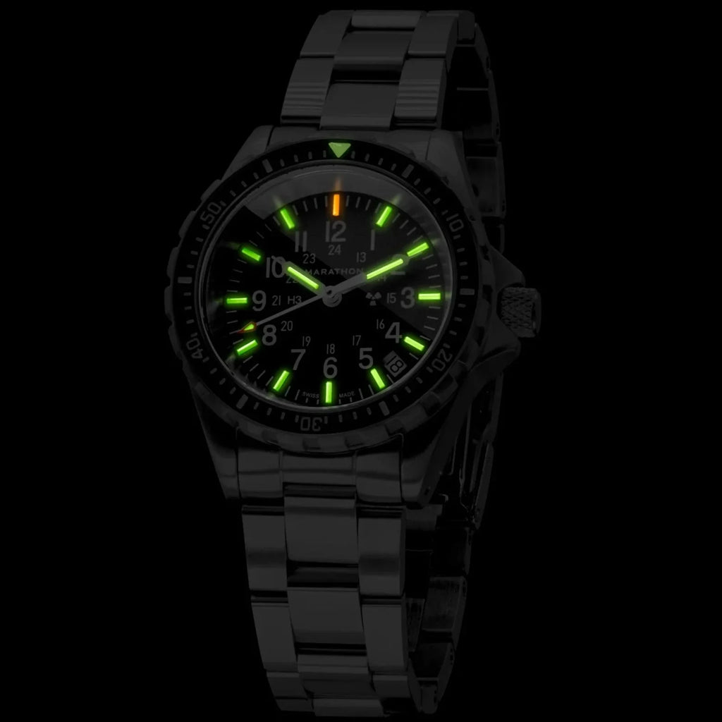 Marathon Medium Diver's Quartz (MSAR Quartz) - 36mm No Government Markings Stainless Steel WW194027BRACE-MA