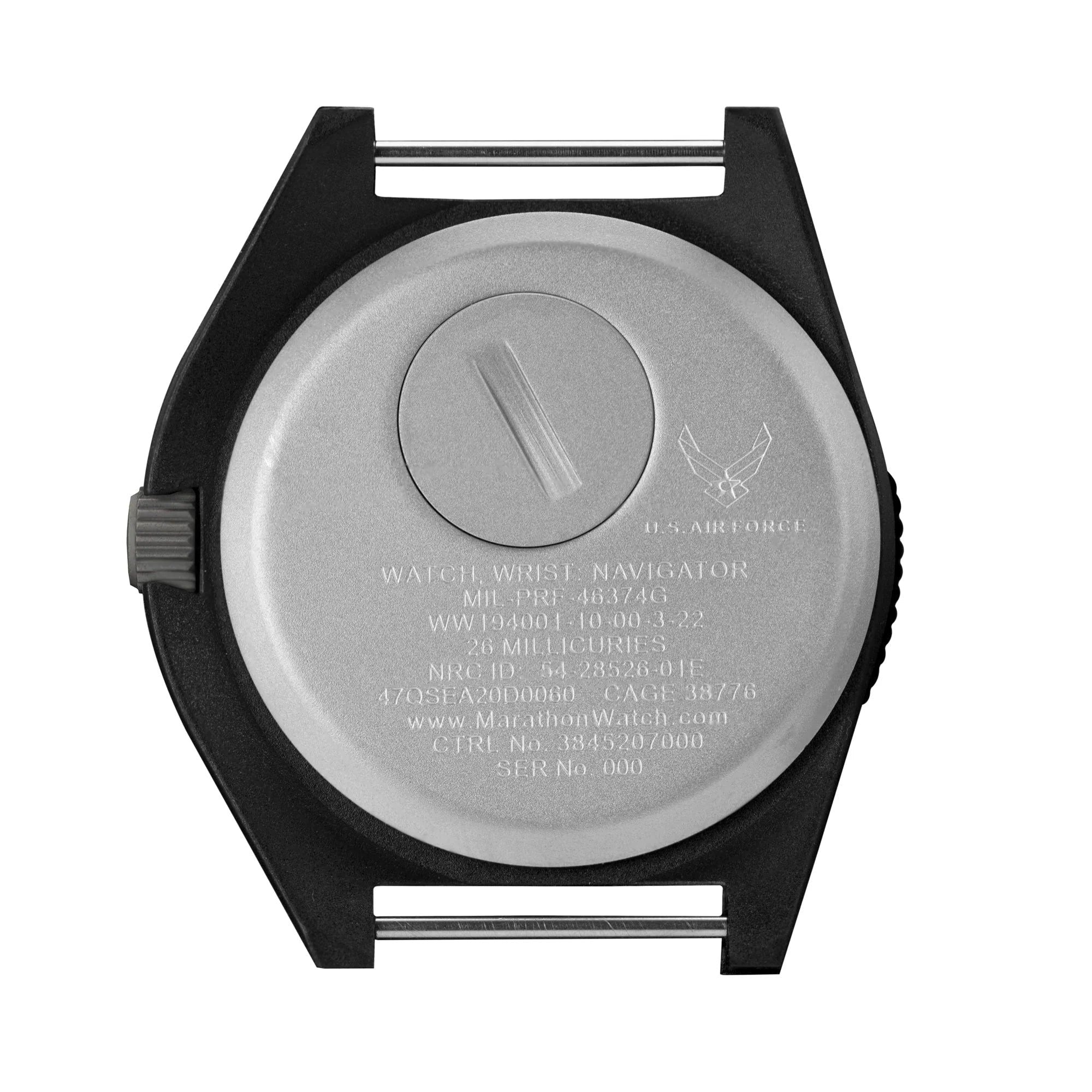 Marathon Official USAF™ Pilot's Navigator - 41mm US Air Force Marked Ballistic Nylon Black WW194001BK-USAF
