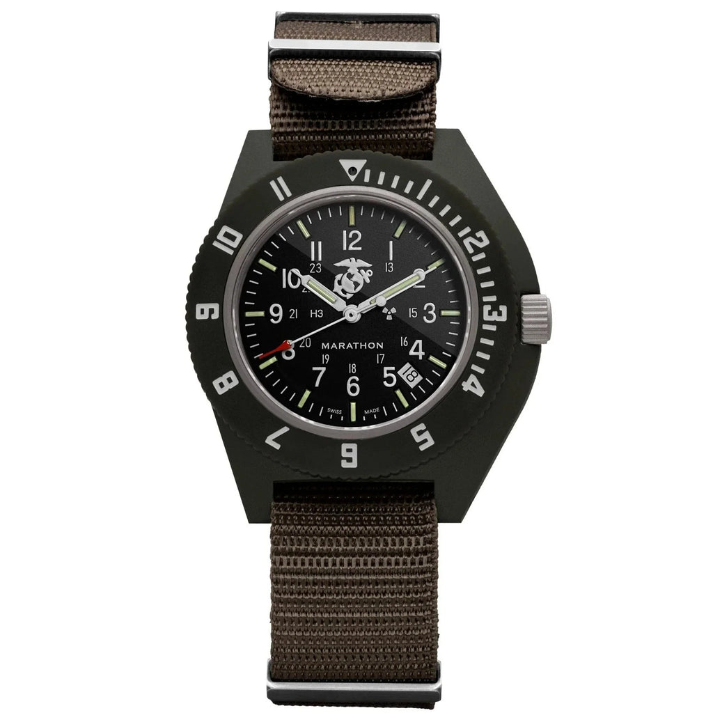 Marathon Pilot's Navigator with Date - 41mm USMC Sage Green USMC WW194013-S-SG-E